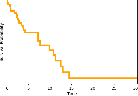 Kaplan–Meier curve before clipping